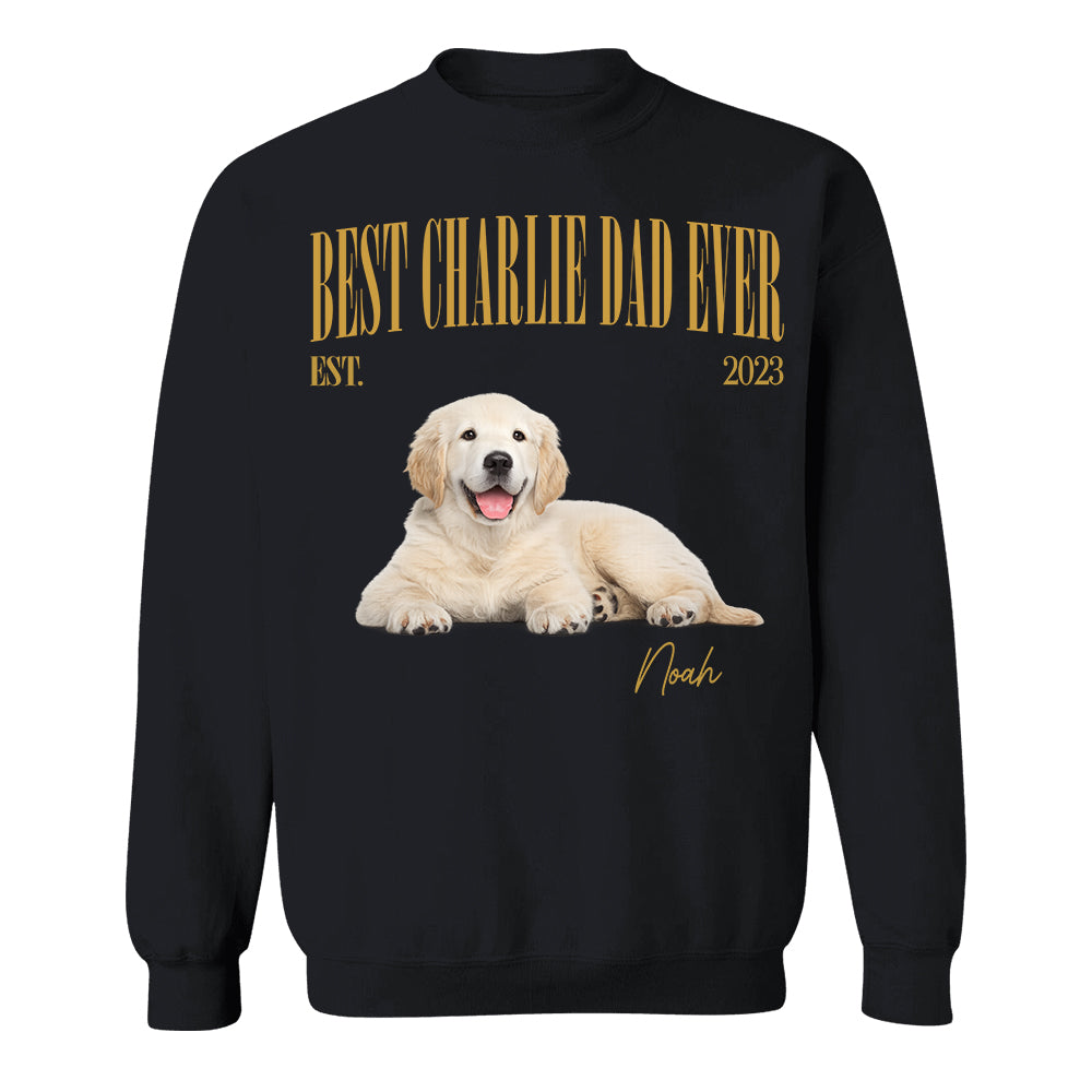 Best Dog Dad Ever, Personalized Dog Dad T-Shirt Custom Pet Photo & Name, Father’s Day Gift, American Dog Dads Gifts, Pet Lover Humor MI209 TH23