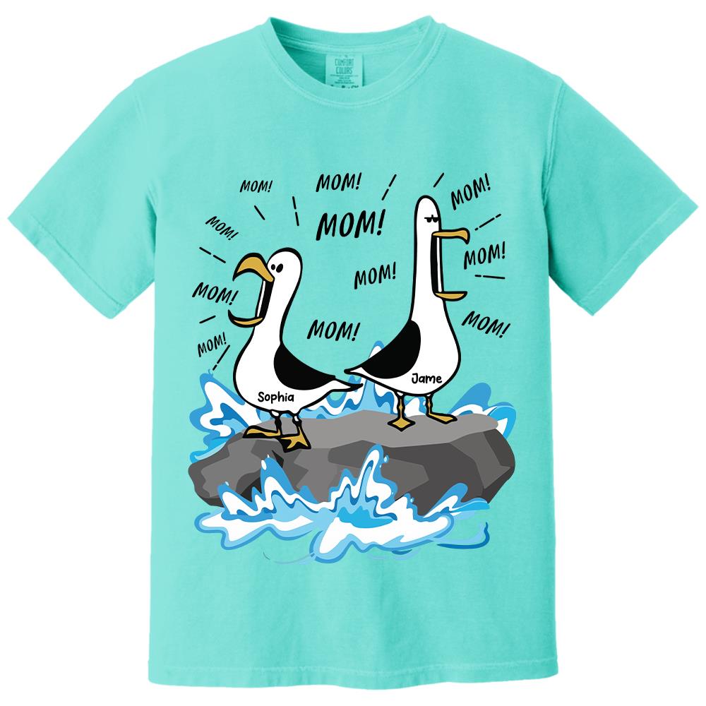 Trending Personalized Seagull Mom Mom Mom - Personalized Shirt - Funny Mother's Day Gift For Mom