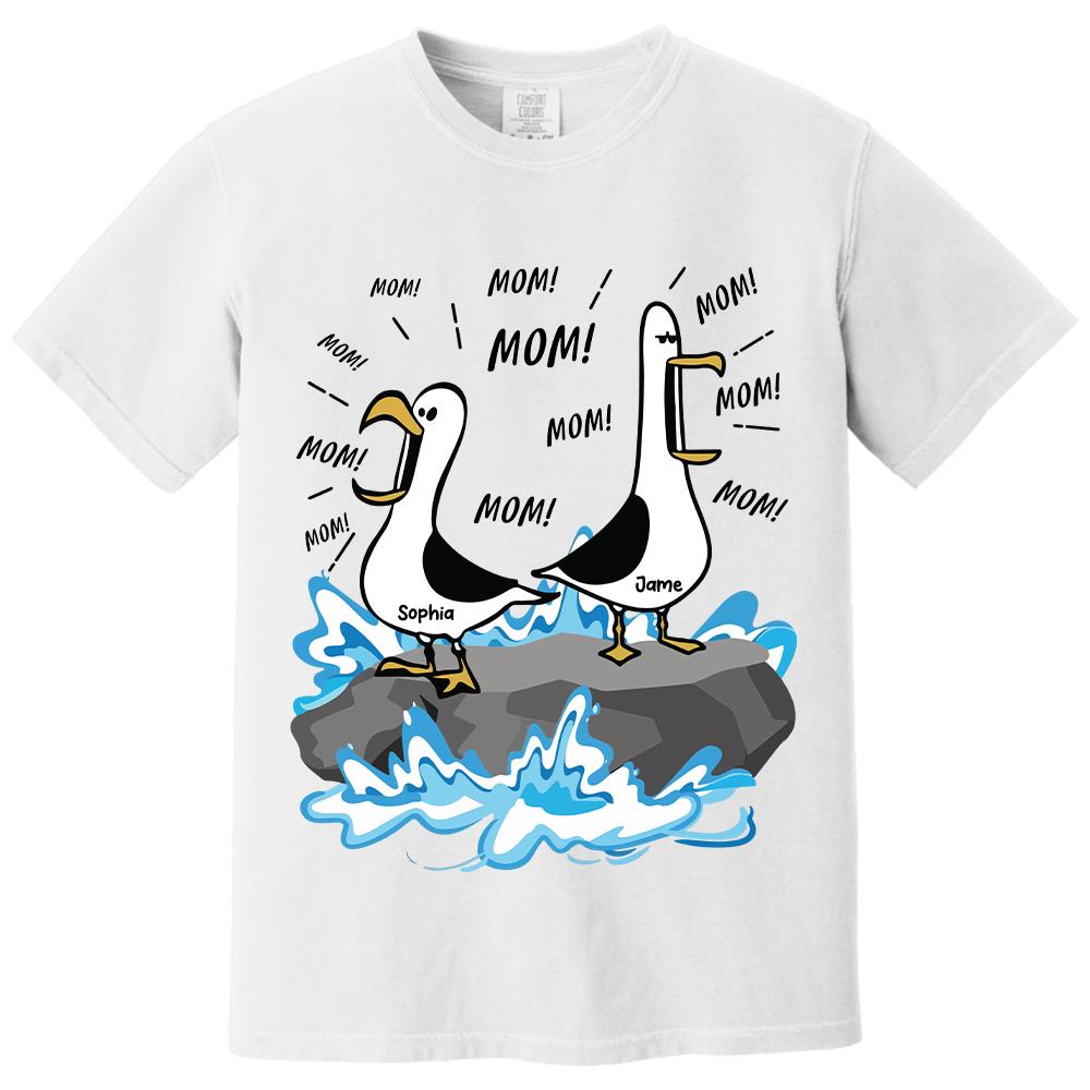 Trending Personalized Seagull Mom Mom Mom - Personalized Shirt - Funny Mother's Day Gift For Mom