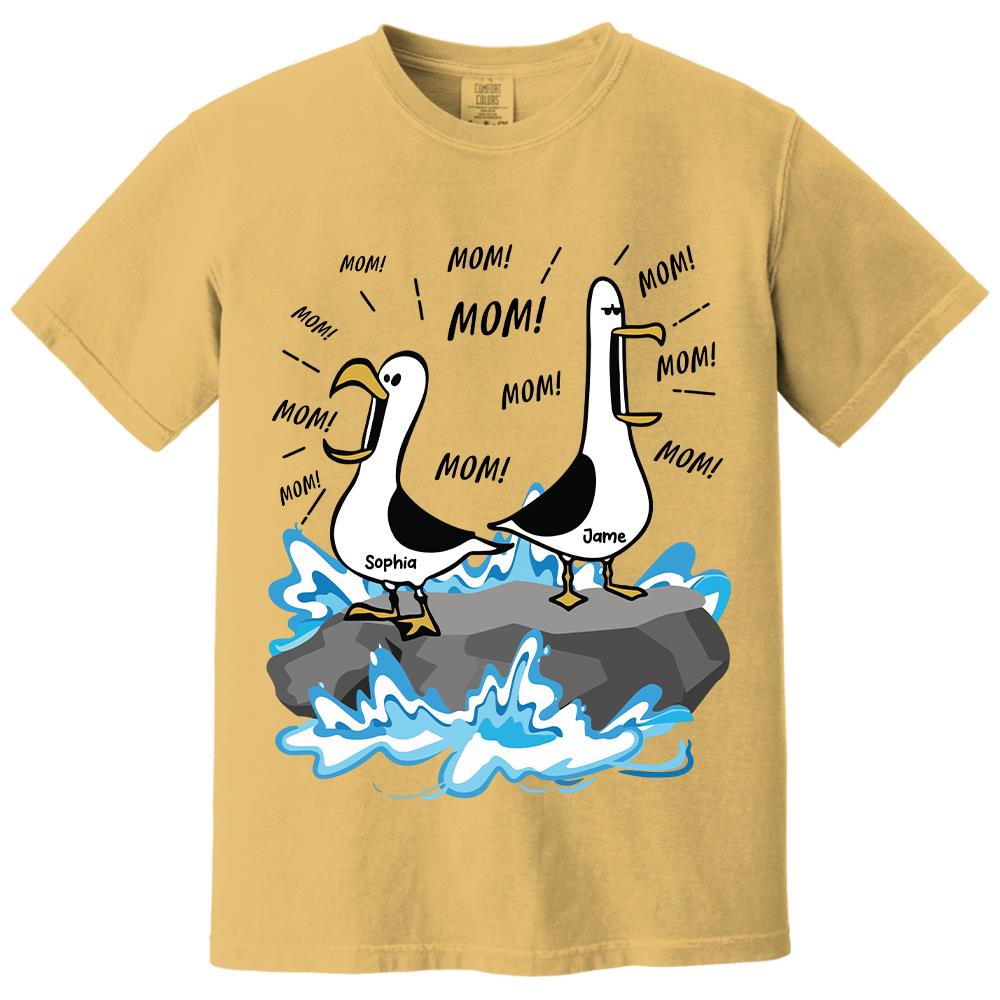 Trending Personalized Seagull Mom Mom Mom - Personalized Shirt - Funny Mother's Day Gift For Mom