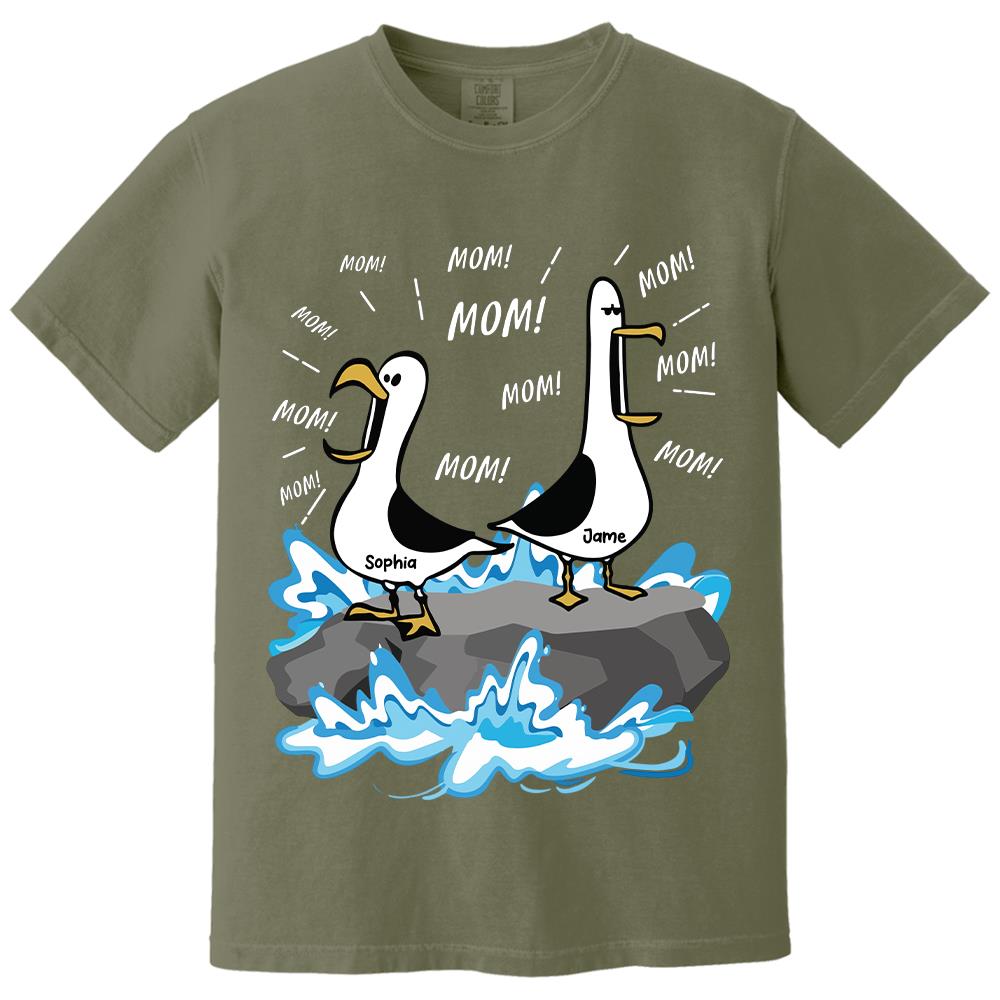 Trending Personalized Seagull Mom Mom Mom - Personalized Shirt - Funny Mother's Day Gift For Mom