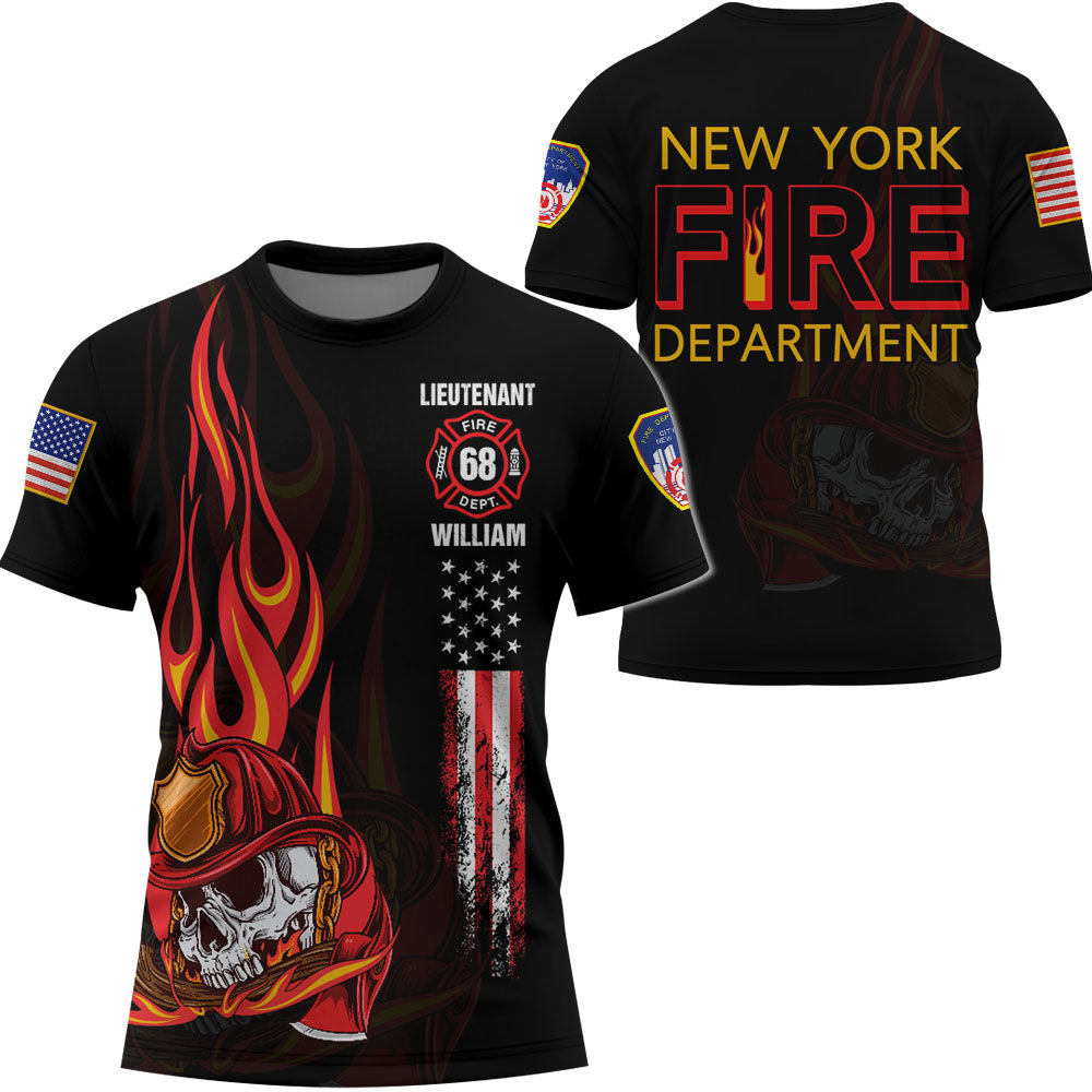 Custom Shirt Firefighter Department Gifts For Fireman All Over Print Shirt K1702 Trhn