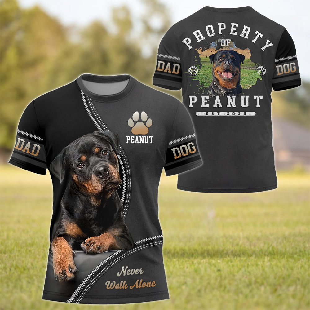 Dog Property Personalized Shirt  Gift For Dog Lovers T1807