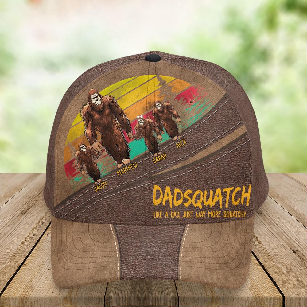 Dadsquatch, Like A Dad, Just Way More Squatchy - Custom Classic Cap For Dad, Father's Day Gift