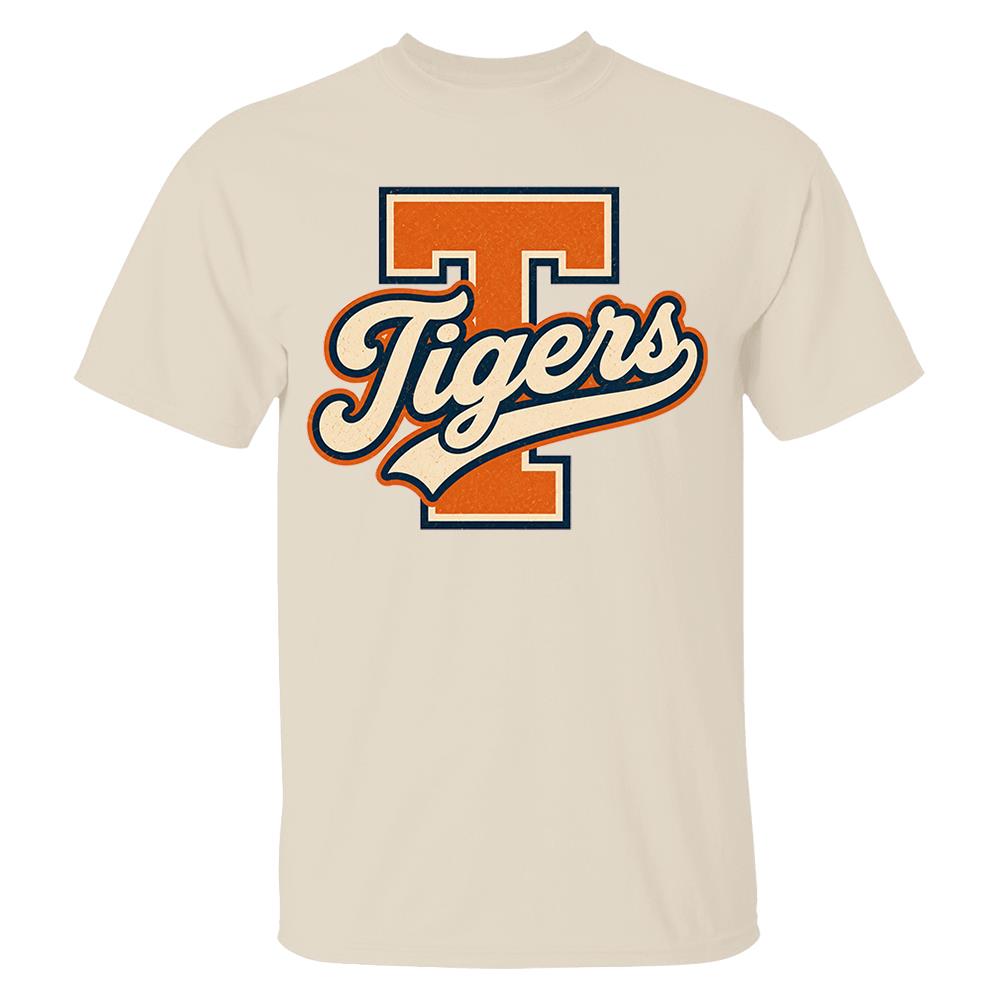 Custom School Mascot Football Baseball Hockey Retro Design Shirt, Custom School Team Tee, Custom Mascot, Personalized Football Shirt For GameDay Nh00