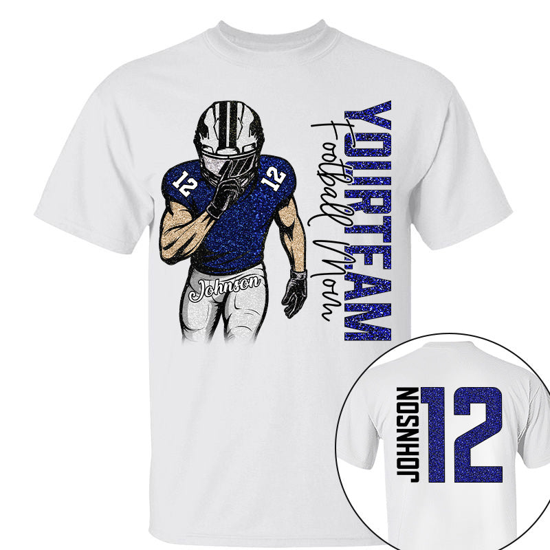 Custom Clipart Football Shirt - Personalized Shirt For Football Family NA04 Pt99