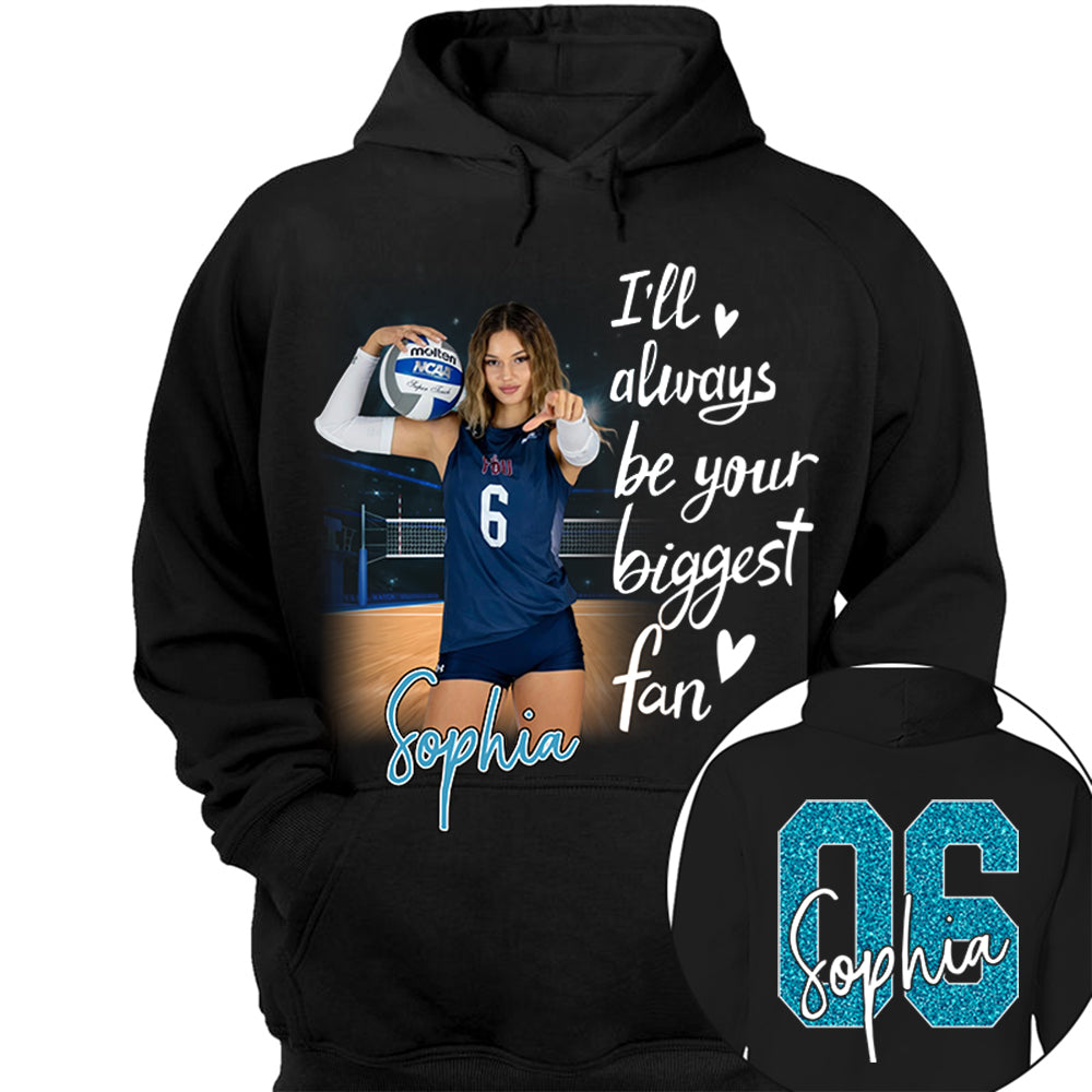I'll Be Your Biggest Fan Personalize Volleyball Shirt For Volleyball Mom Grandma Sport Family T1807 Li29