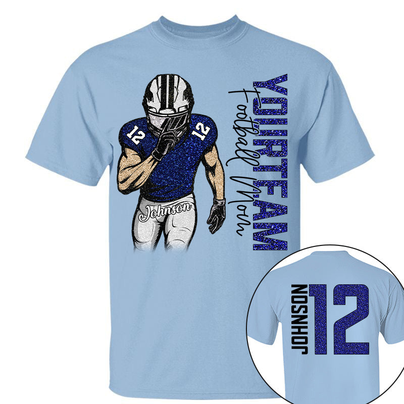 Custom Clipart Football Shirt - Personalized Shirt For Football Family NA04 Pt99