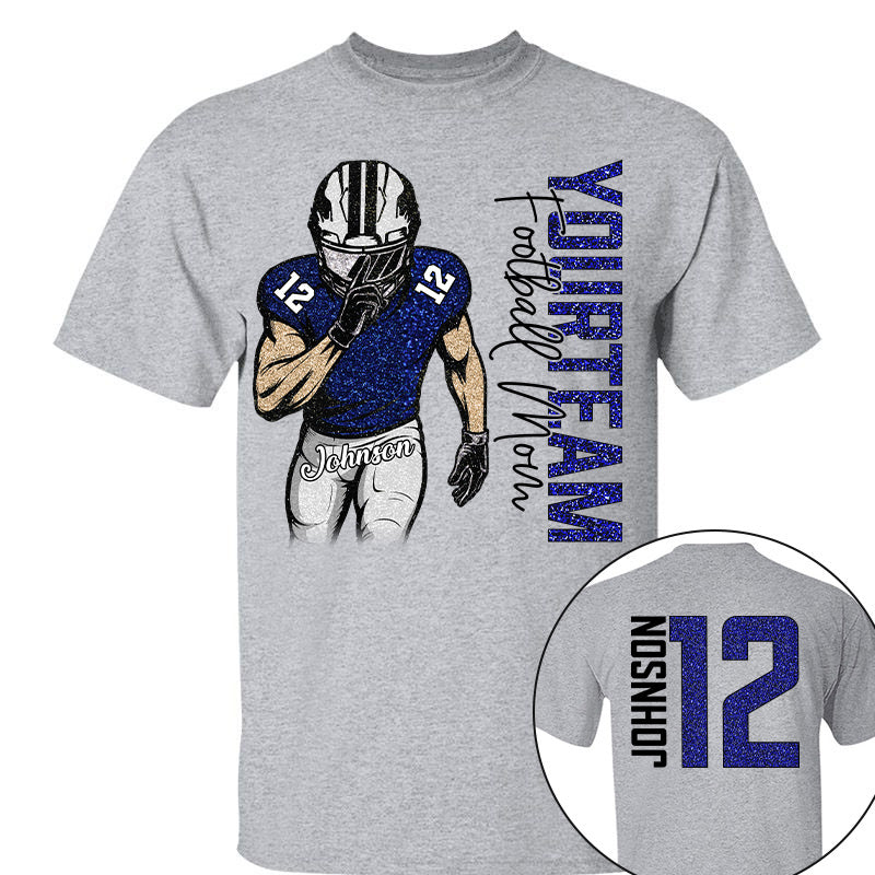 Custom Clipart Football Shirt - Personalized Shirt For Football Family NA04 Pt99