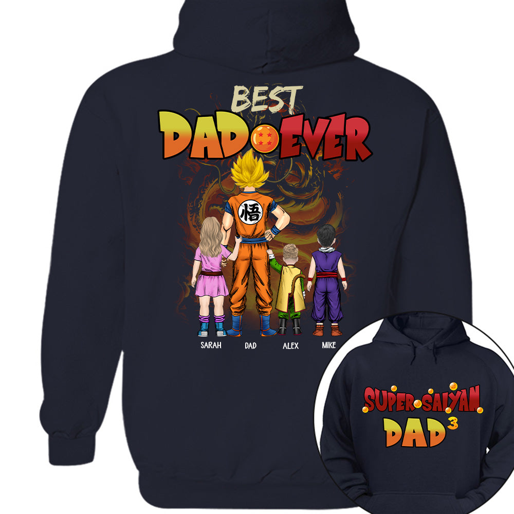 Personalized Best Dad Ever Shirt - Dragon Dad Custom Shirt Gift For Dad Vr2 Na02 T24