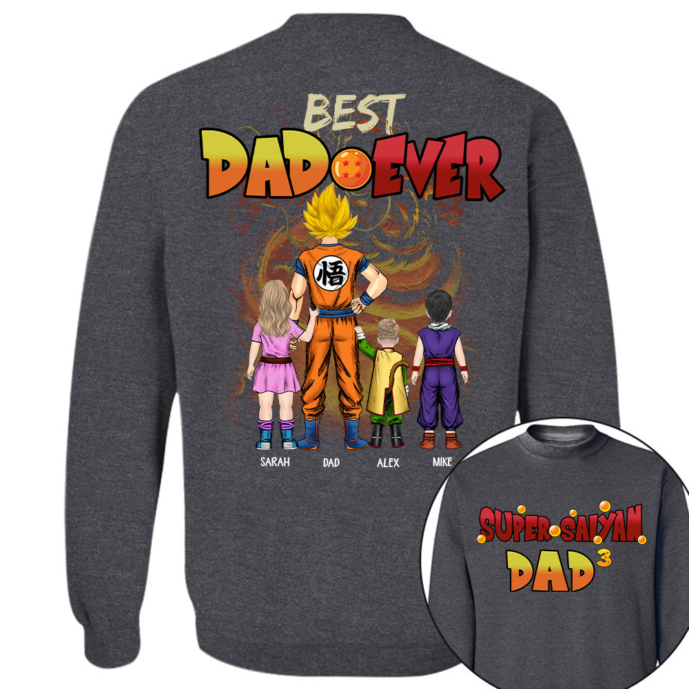 Personalized Best Dad Ever Shirt - Dragon Dad Custom Shirt Gift For Dad Vr2 Na02 T24