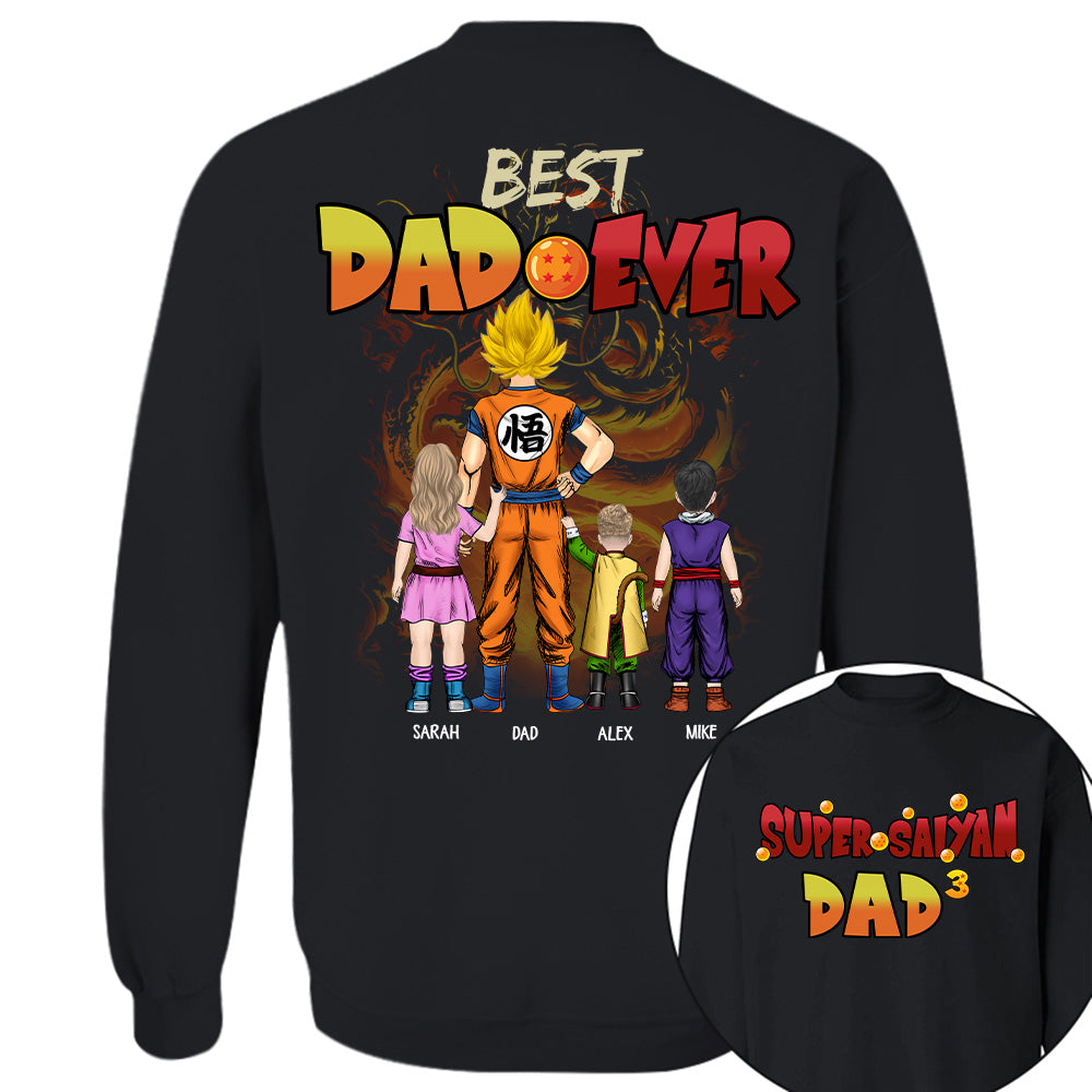 Personalized Best Dad Ever Shirt - Dragon Dad Custom Shirt Gift For Dad Vr2 Na02 T24