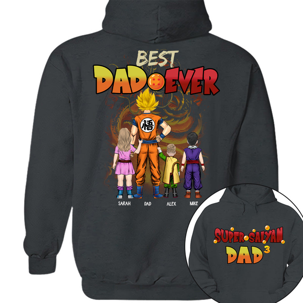 Personalized Best Dad Ever Shirt - Dragon Dad Custom Shirt Gift For Dad Vr2 Na02 T24