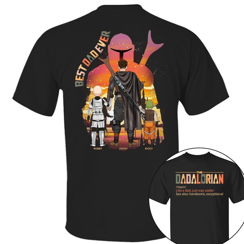 Best Dad Ever - The Dadalorian Personalized Shirt Gift For Dad Pt99