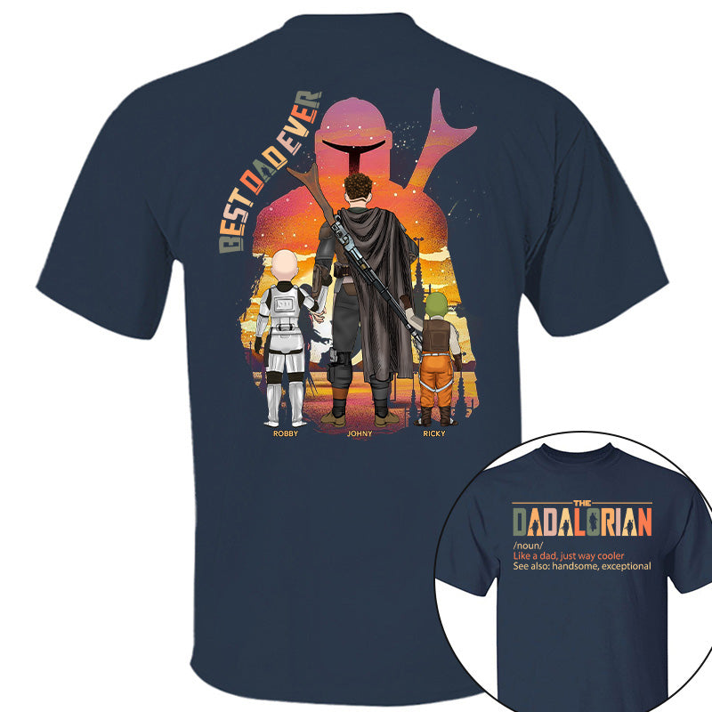 Best Dad Ever - The Dadalorian Personalized Shirt Gift For Dad Pt99