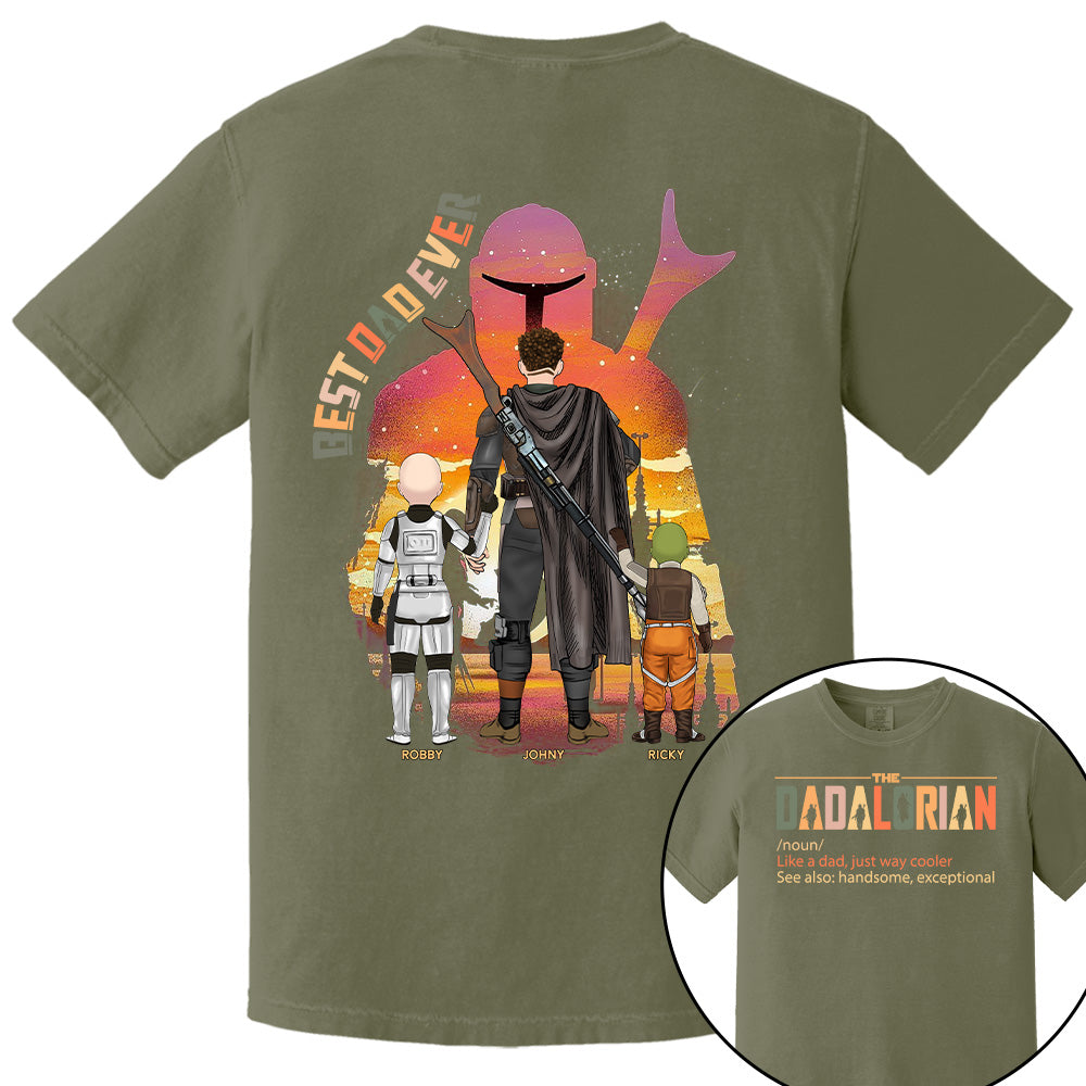 Best Dad Ever - The Dadalorian Personalized Shirt Gift For Dad Pt99