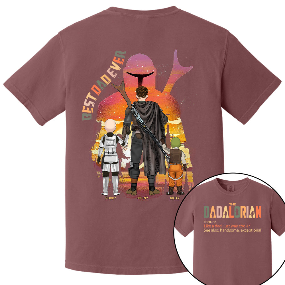 Best Dad Ever - The Dadalorian Personalized Shirt Gift For Dad Pt99