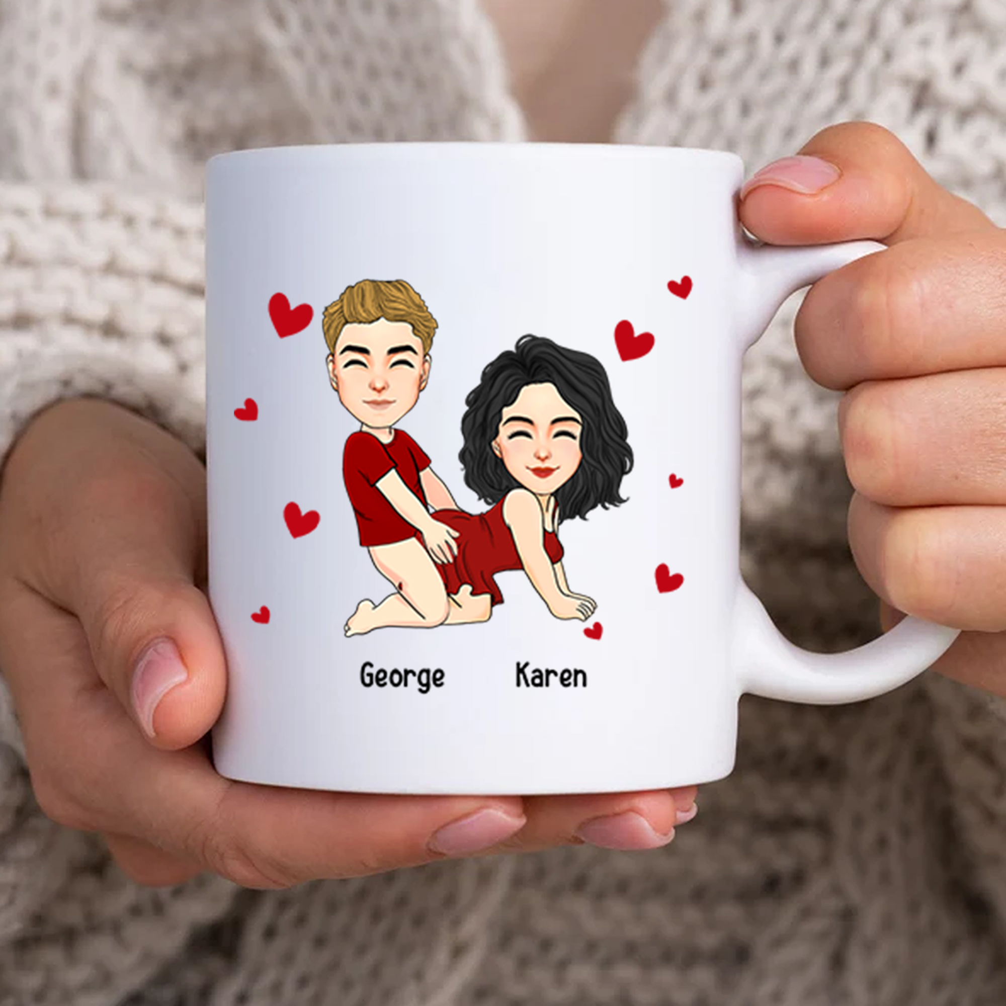 I Met You I Liked You I Love You I'm Keeping You Personalized Mug For Couple