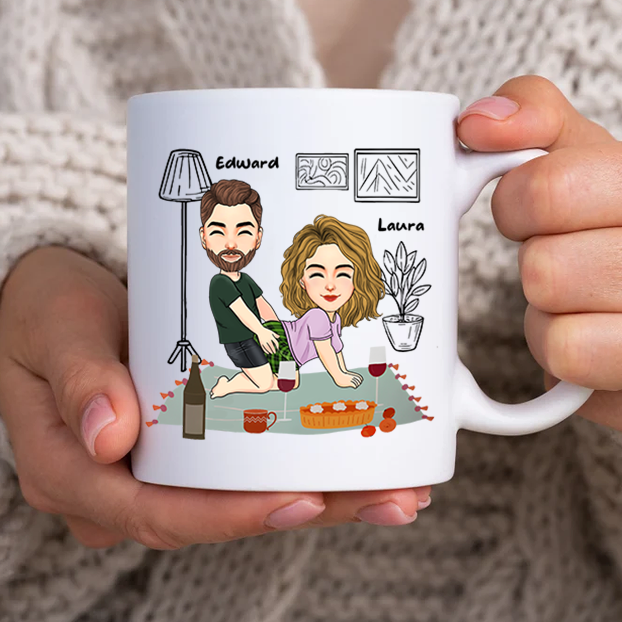 I Really Love Your Butt Personalized Mug, Funny Gift For Couple Pa00