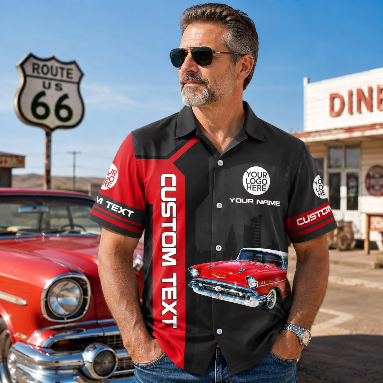 This Is How I Roll - Custom Classic Car Photo Hawaiian Shirts - Gift For Car Lovers A2110 Pt99