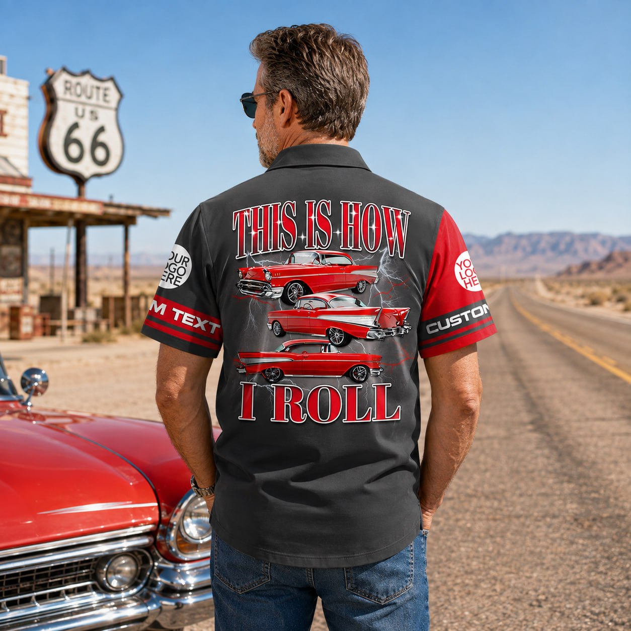 This Is How I Roll - Custom Classic Car Photo Hawaiian Shirts - Gift For Car Lovers A2110 Pt99