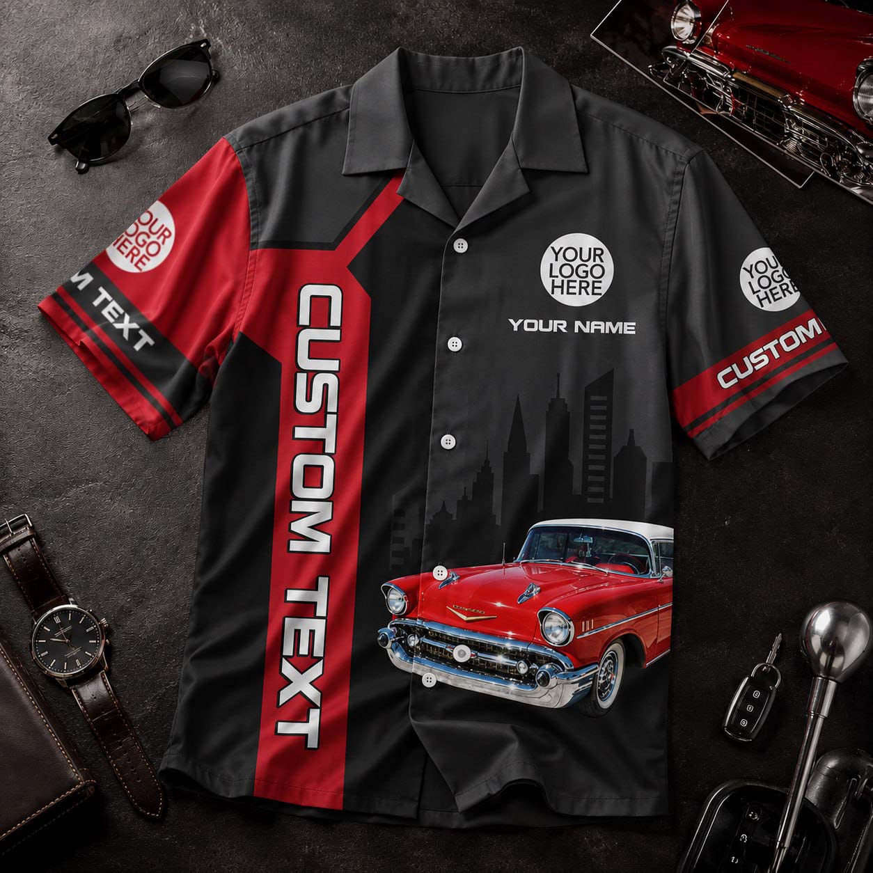This Is How I Roll - Custom Classic Car Photo Hawaiian Shirts - Gift For Car Lovers A2110 Pt99