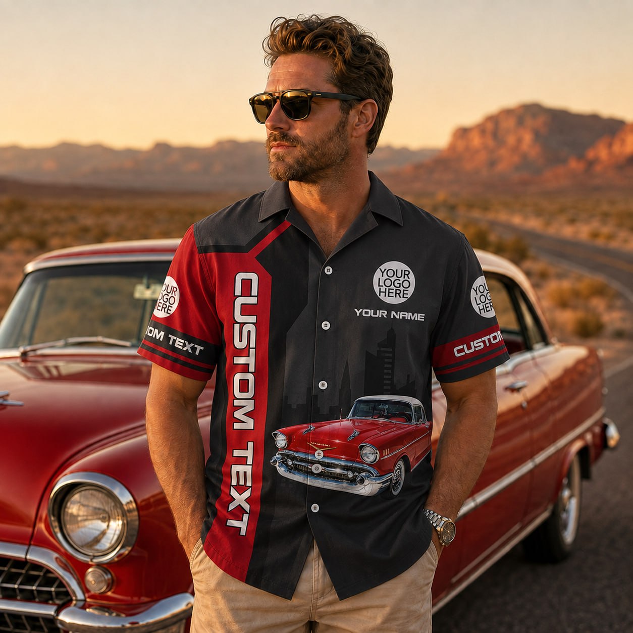 This Is How I Roll - Custom Classic Car Photo Hawaiian Shirts - Gift For Car Lovers A2110 Pt99