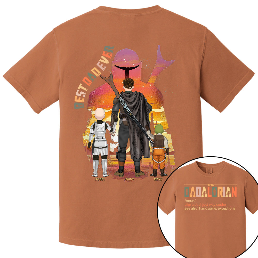 Best Dad Ever - The Dadalorian Personalized Shirt Gift For Dad Pt99