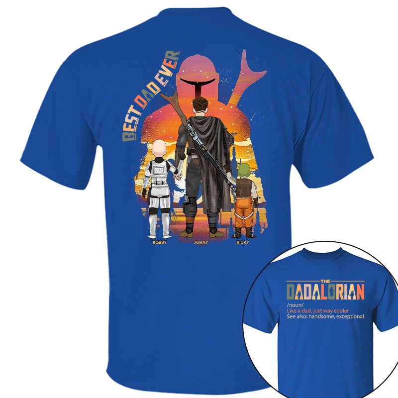 Best Dad Ever - The Dadalorian Personalized Shirt Gift For Dad Pt99