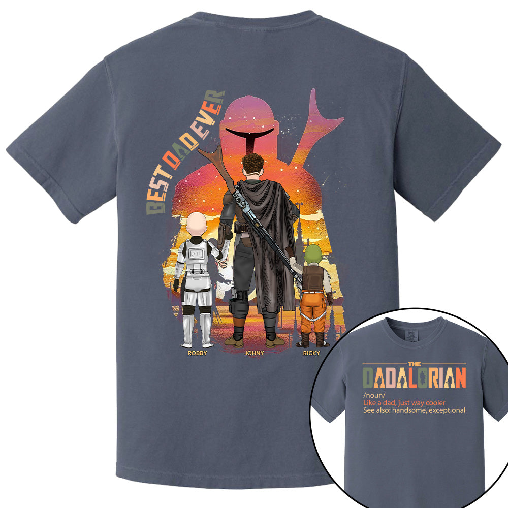 Best Dad Ever - The Dadalorian Personalized Shirt Gift For Dad Pt99