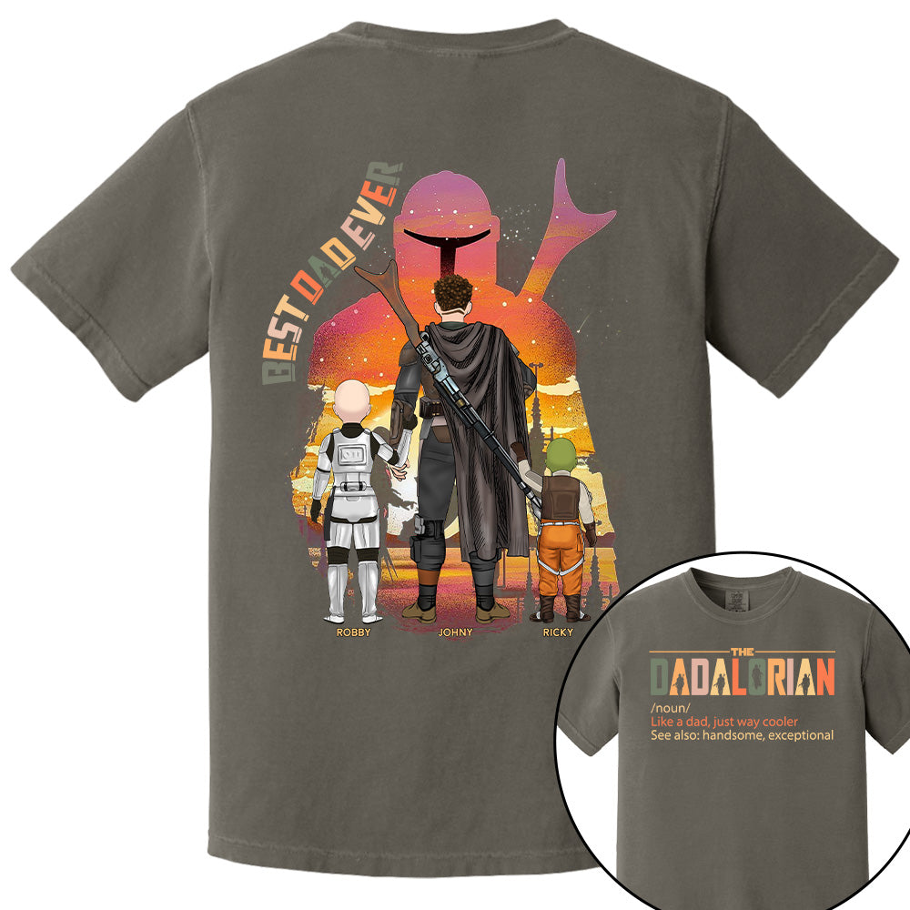 Best Dad Ever - The Dadalorian Personalized Shirt Gift For Dad Pt99