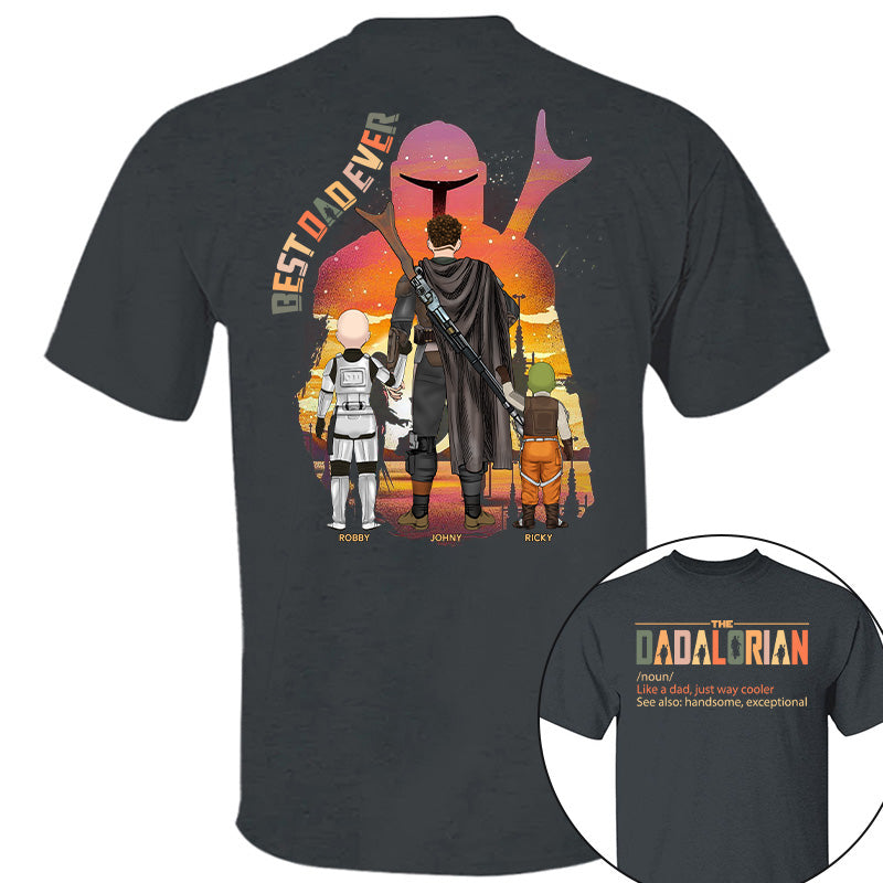 Best Dad Ever - The Dadalorian Personalized Shirt Gift For Dad Pt99