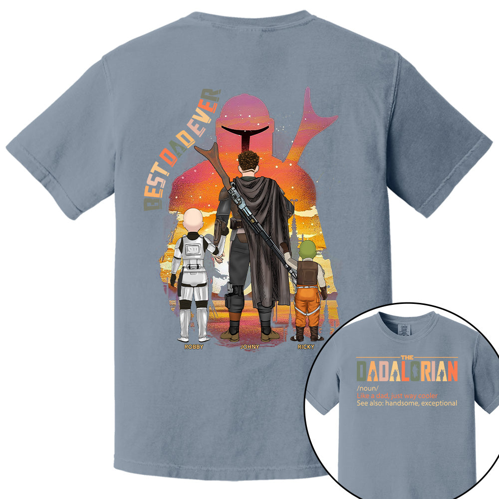 Best Dad Ever - The Dadalorian Personalized Shirt Gift For Dad Pt99