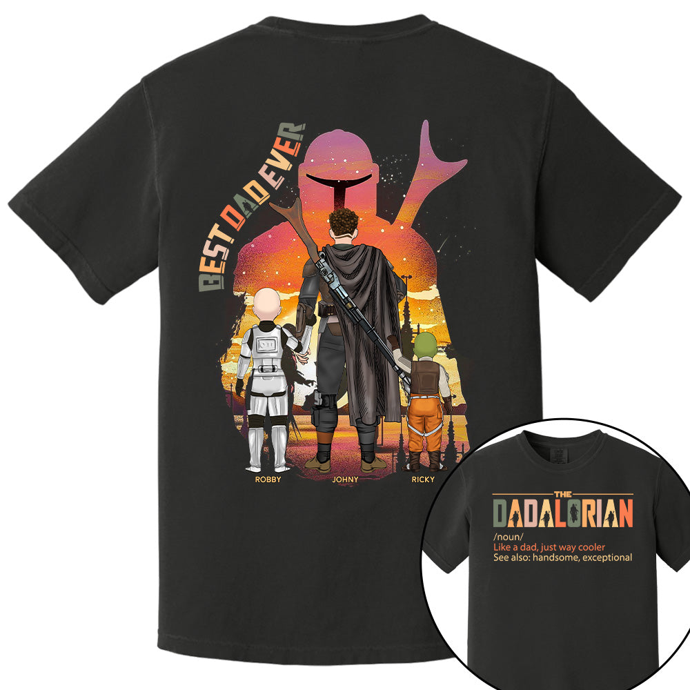 Best Dad Ever - The Dadalorian Personalized Shirt Gift For Dad Pt99