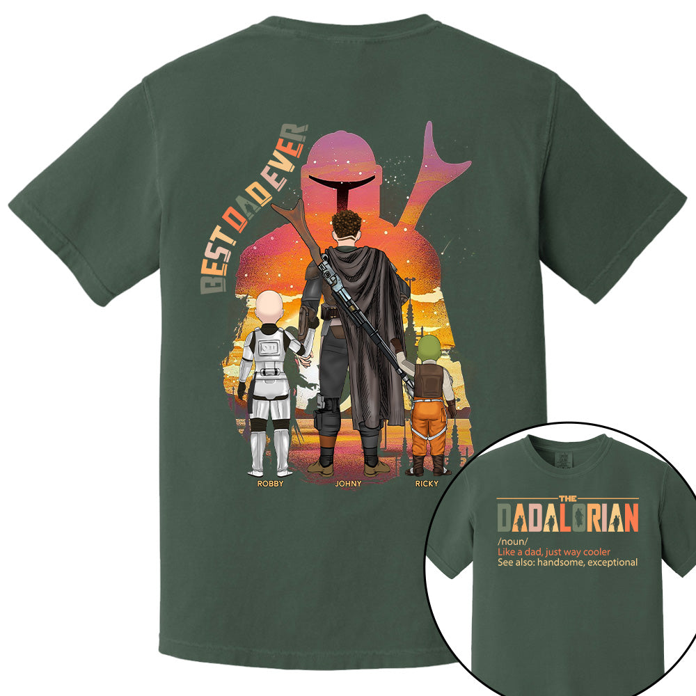Best Dad Ever - The Dadalorian Personalized Shirt Gift For Dad Pt99