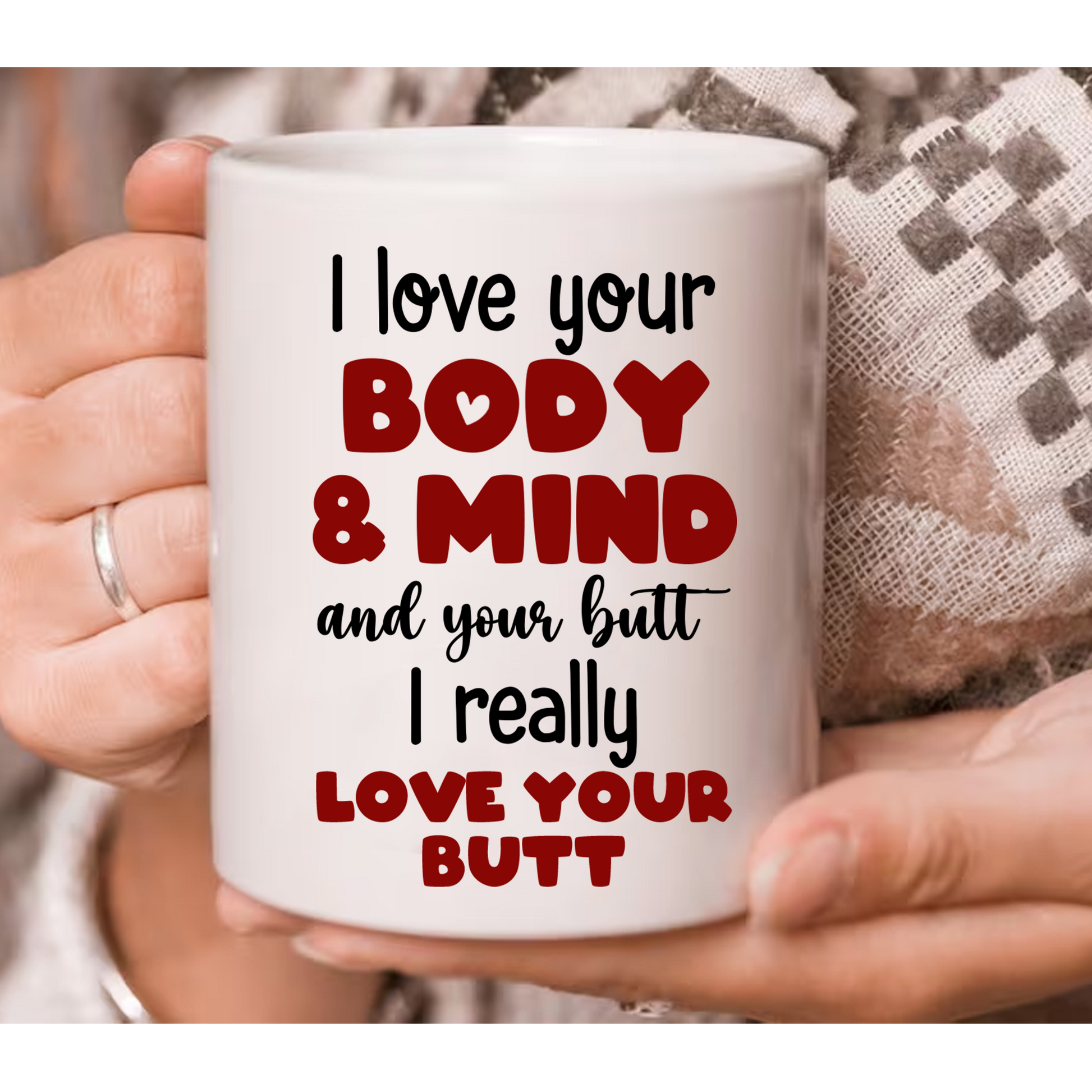 I Really Love Your Butt Personalized Mug, Funny Gift For Couple Pa00