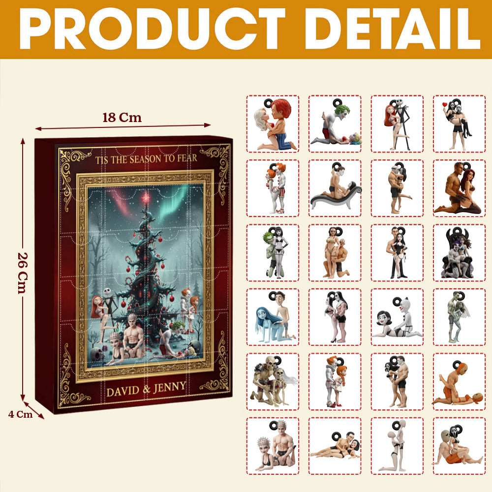 Spooky Love Christmas Advent Calendar Blind Box Personalized Gifts For Couple Hv01