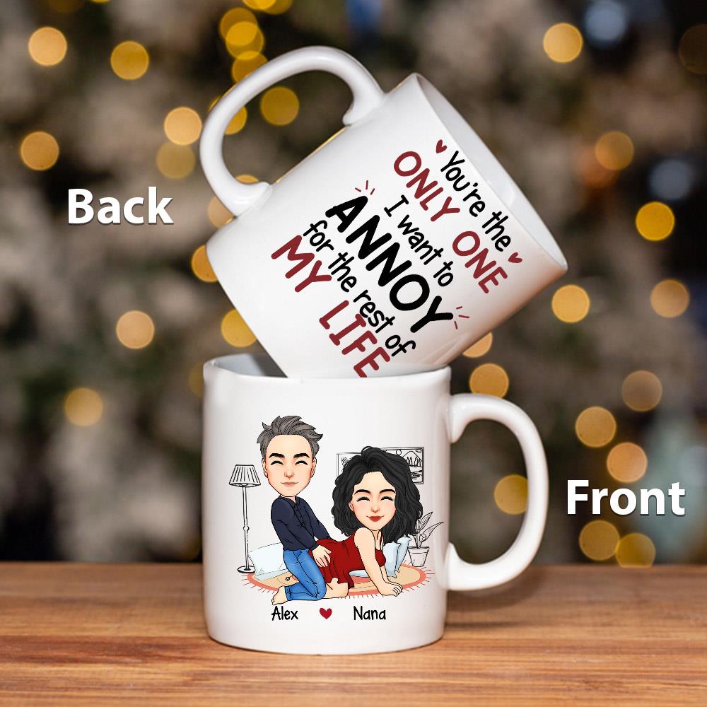 I Promise To Always Be By Your Side - Couple Personalized Custom Mug - Gift For Husband Wife, Anniversary Nh00