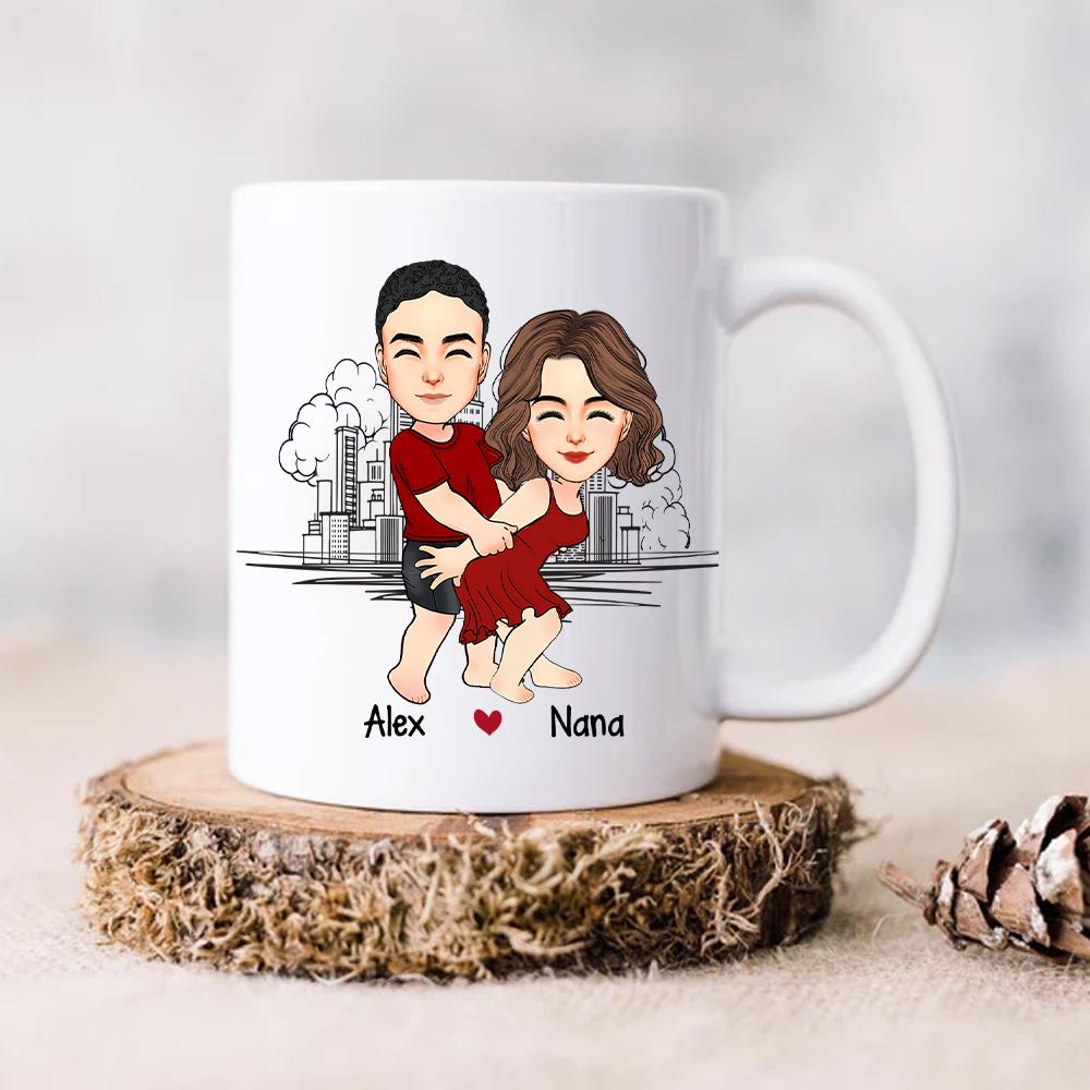 I Promise To Always Be By Your Side - Couple Personalized Custom Mug - Gift For Husband Wife, Anniversary Nh00