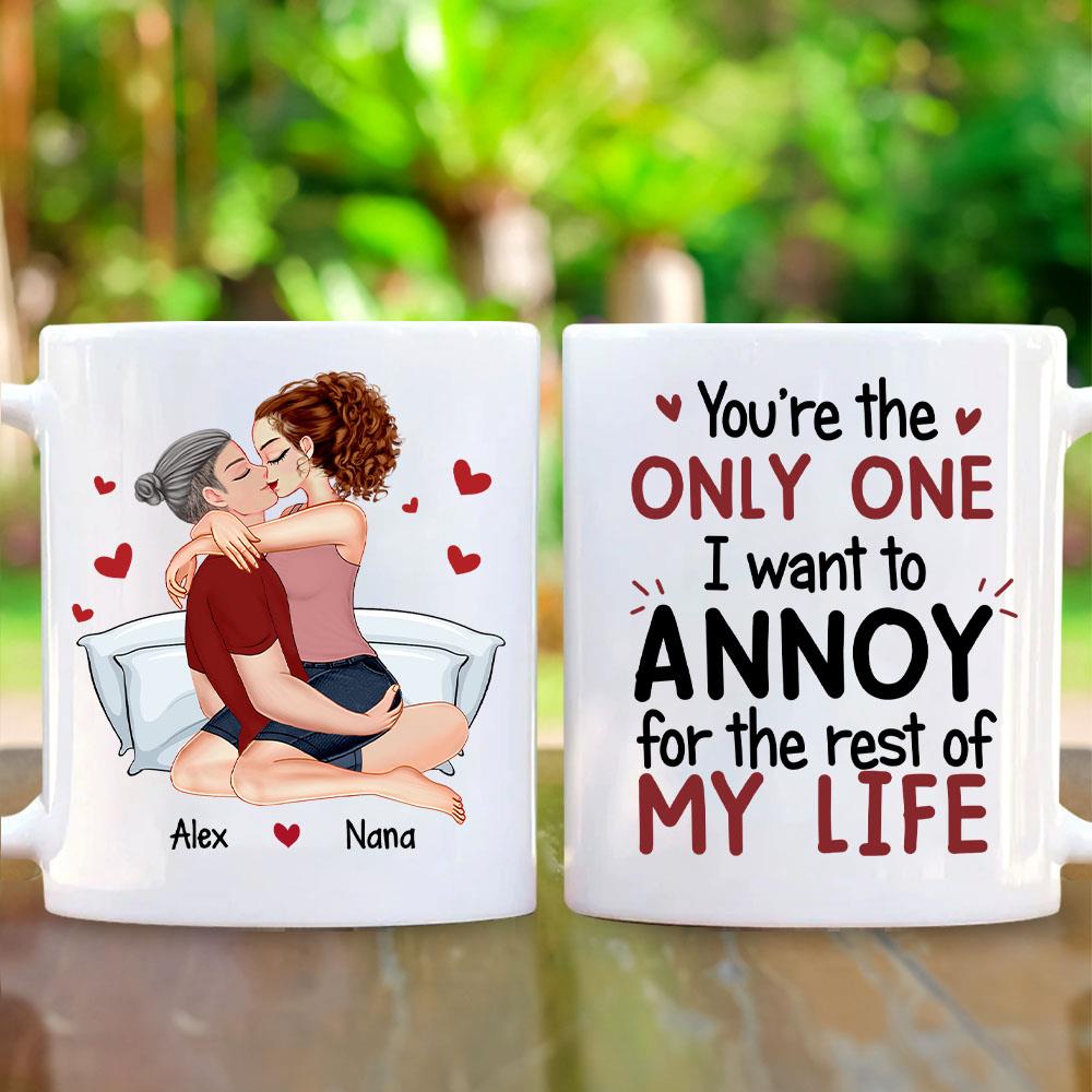 I Promise To Always Be By Your Side - Couple Personalized Custom Mug - Gift For Husband Wife, Anniversary Nh00