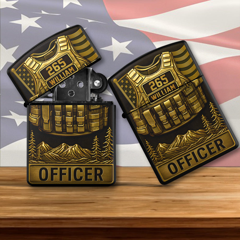 Police Officer Lighter - Personalized Gifts For Police T1807 Li29A