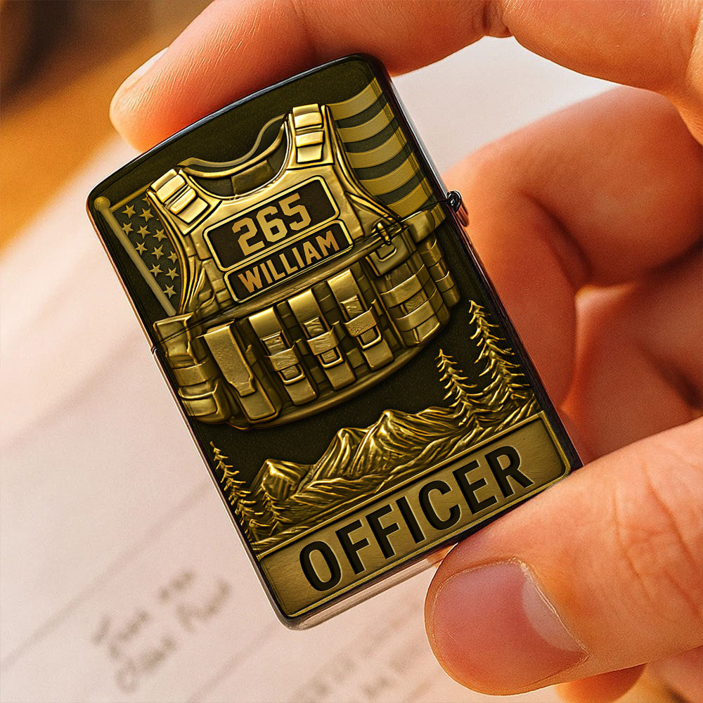 Police Officer Lighter - Personalized Gifts For Police T1807 Li29A