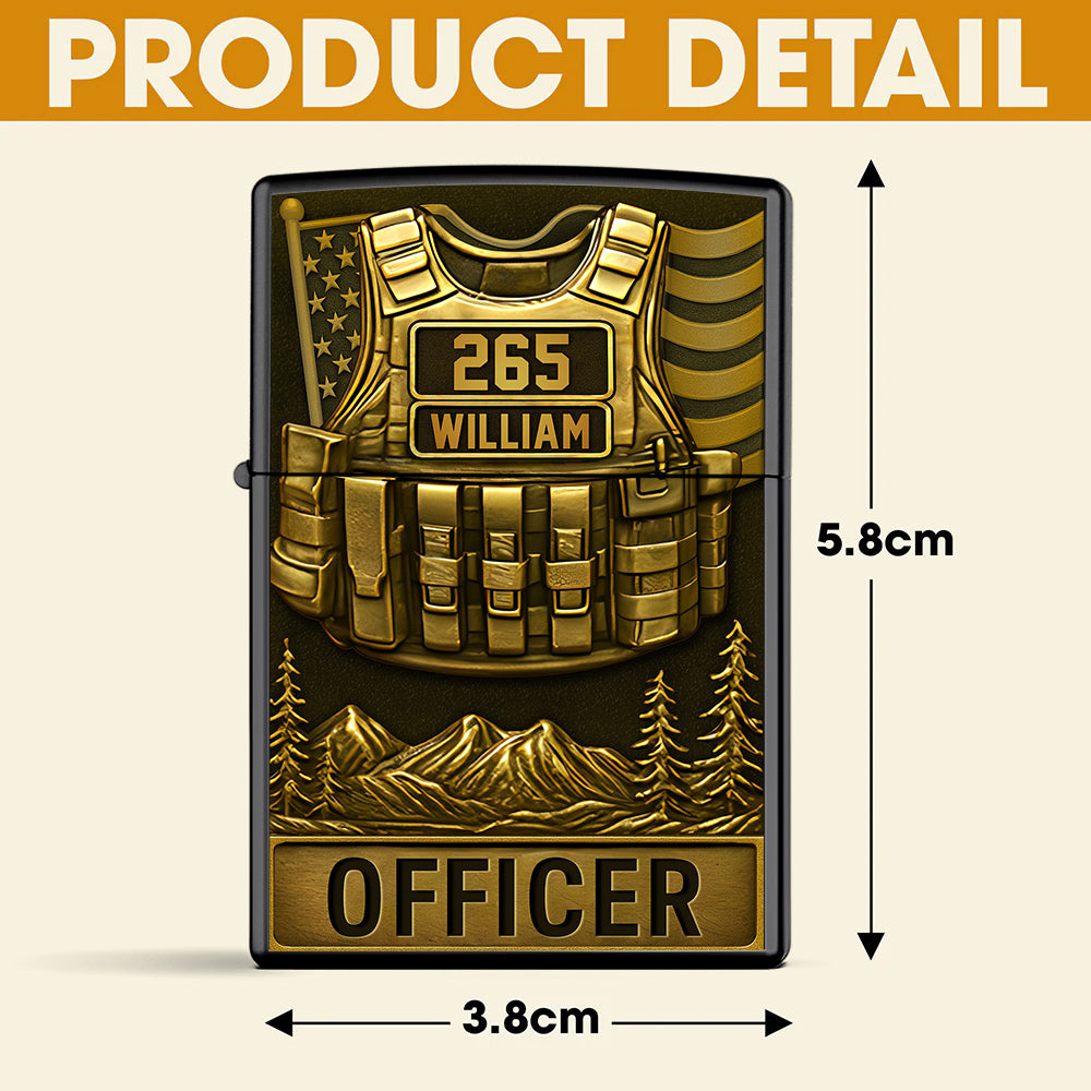 Police Officer Lighter - Personalized Gifts For Police T1807 Li29A