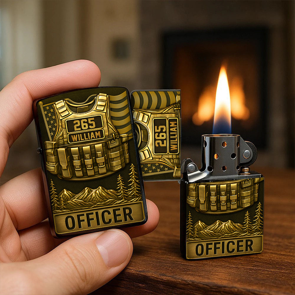 Police Officer Lighter - Personalized Gifts For Police T1807 Li29A