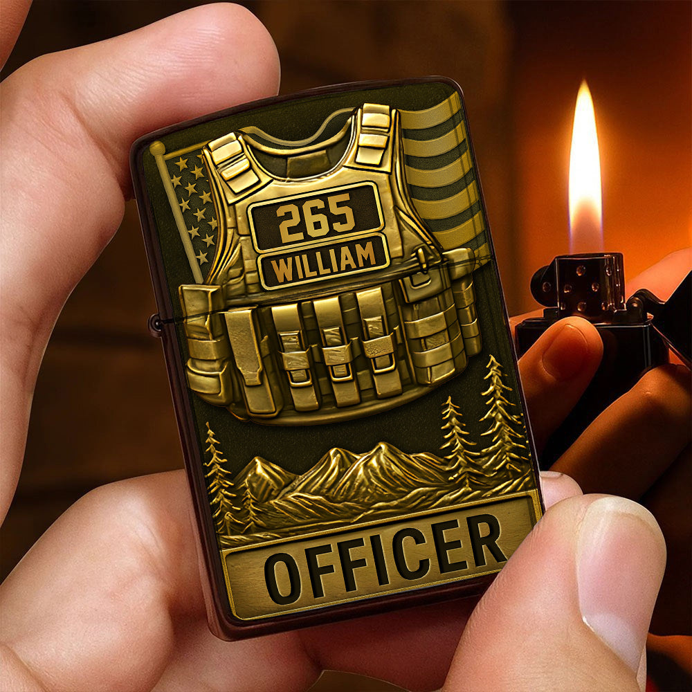 Police Officer Lighter - Personalized Gifts For Police T1807 Li29A