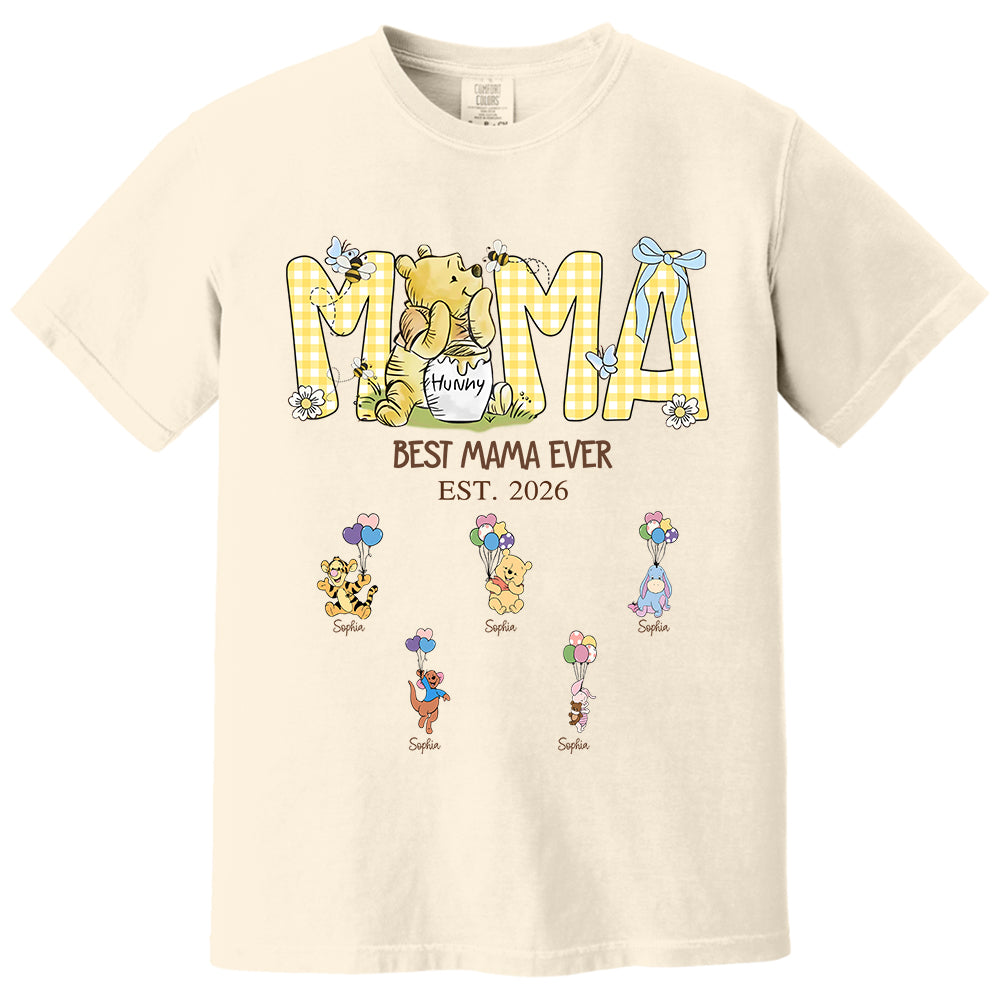 Mama Bear Best Mama Ever, Mama Est with Kids Name, Personalized Shirt Gift For Mom, Grandma, Custom Mother's Day Shirt Sweatshirt MI209