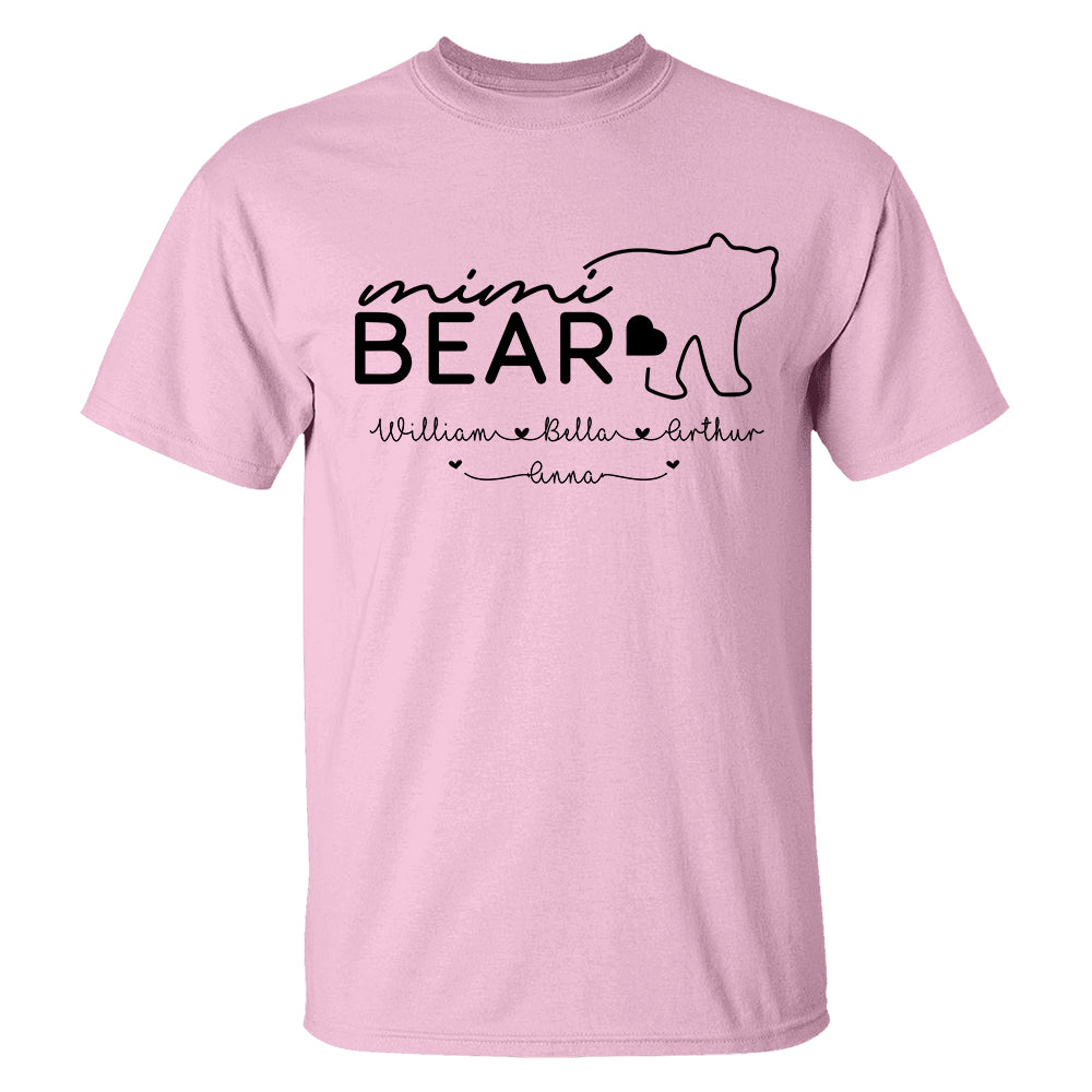 Personalized Grandma Bear Shirts - Custom Grandma With Grandkids Name - Mother's Day Gift