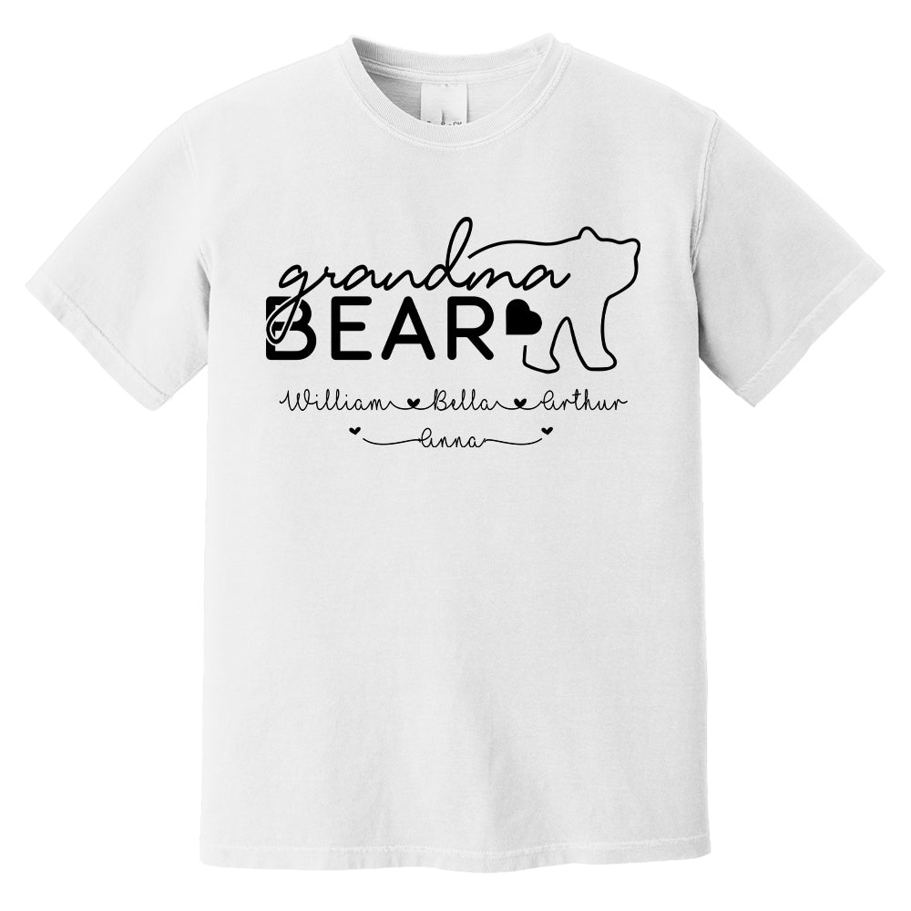 Personalized Grandma Bear Shirts - Custom Grandma With Grandkids Name - Mother's Day Gift