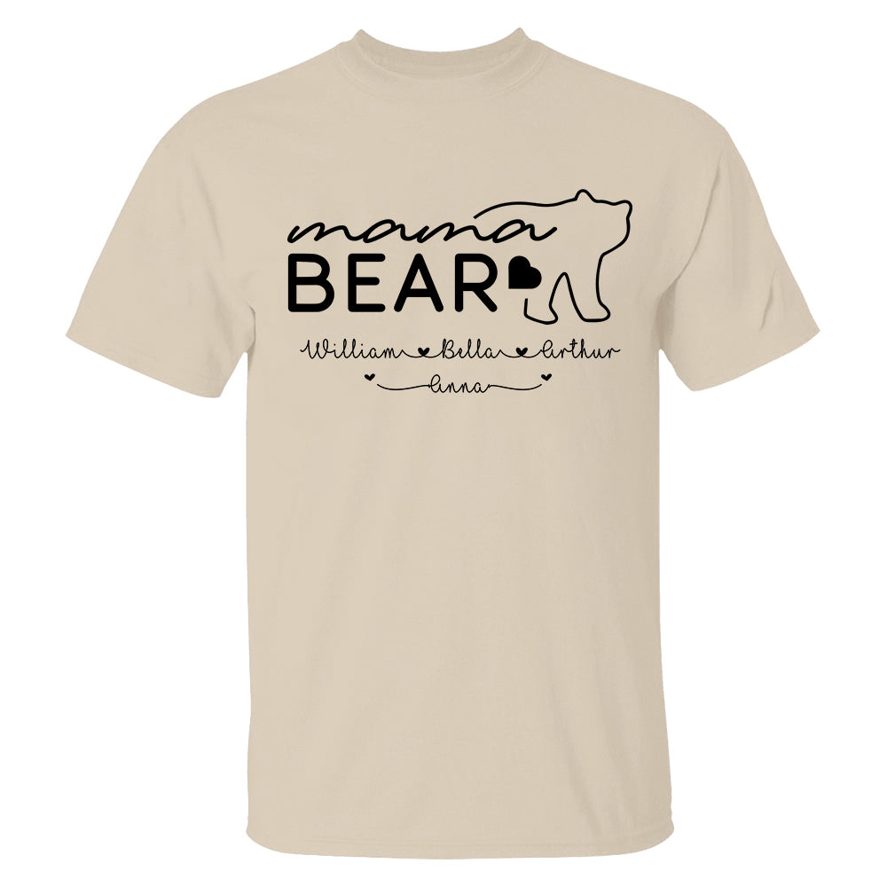 Personalized Grandma Bear Shirts - Custom Grandma With Grandkids Name - Mother's Day Gift