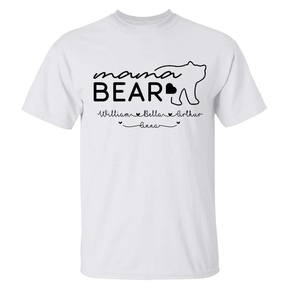 Personalized Grandma Bear Shirts - Custom Grandma With Grandkids Name - Mother's Day Gift